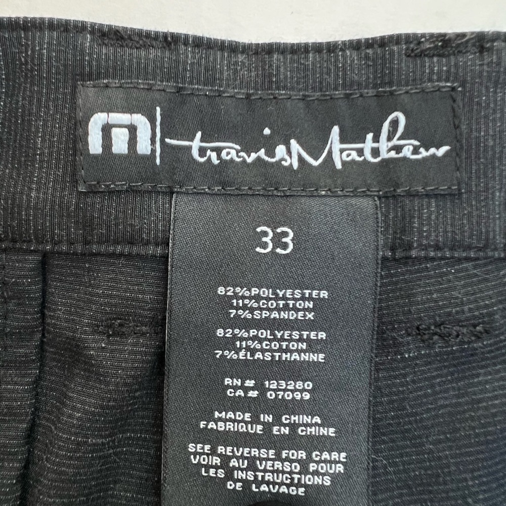 Travis Matthew Men's Black Golf Shorts NWOT Size 33 - Picture 6 of 12